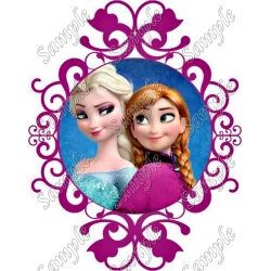 Frozen Anna Elsa T Shirt Iron on Transfer Decal ~#21
