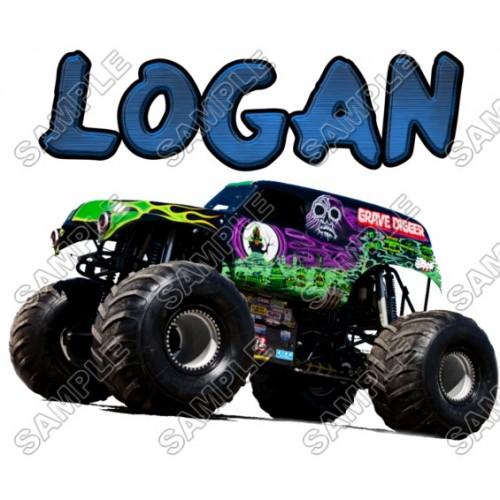  Grave Digger Monster Truck Personalized  Custom  T Shirt Iron on Transfer Decal ~#31 by www.topironons.com