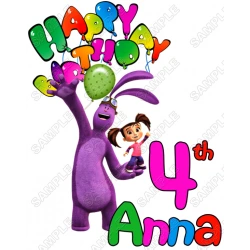 Happy Birthday Kate & Mim-Mim Personalized Custom T Shirt Iron on Transfer Decal ~#2