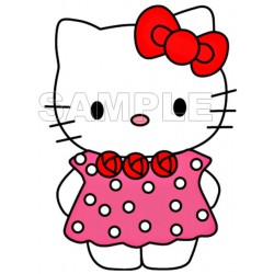 Hello Kitty Christmas T Shirt Iron on Transfer Decal #9