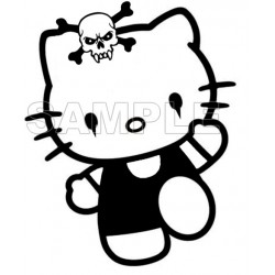 Hello Kitty T Shirt Iron on Transfer  Decal  ~#25