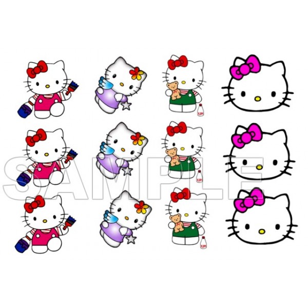 Hello Kitty Christmas T Shirt Iron on Transfer Decal #9