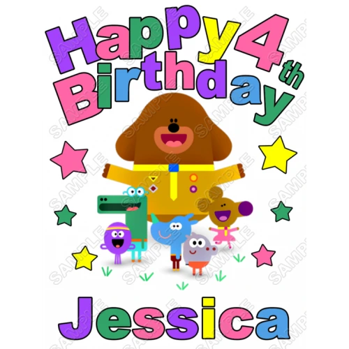  Hey Duggee  Birthday  Personalized  Custom  T Shirt Iron on Transfer Decal ~#1 by www.topironons.com
