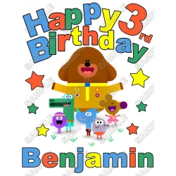 Hey Duggee for Boys  Birthday  Personalized  Custom  T Shirt Iron on Transfer Decal ~#2