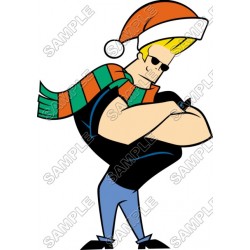 Johnny Bravo  Santa T Shirt Iron on Transfer  Decal ~#3