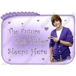 Justin Bieber Pillowcase Iron on Transfer Decal ~#1