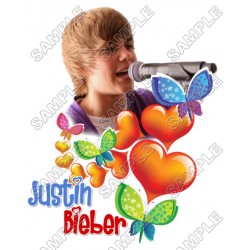 Justin Bieber T Shirt  Iron on Transfer Decal ~#9