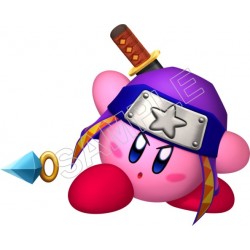 Kirby  Ninja  T Shirt Iron on Transfer Decal ~#10