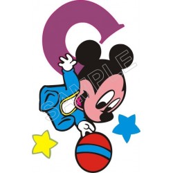 Mickey Mouse Baby T Shirt Iron on Transfer Decal ~#3