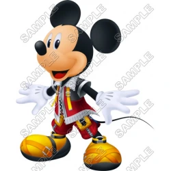 Mickey Mouse King T Shirt Iron on Transfer Decal ~#23