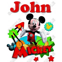 Mickey Mouse  Personalized  Custom  T Shirt Iron on Transfer Decal ~#30
