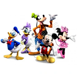 Minnie Mouse   Mickey Mouse  group T Shirt Iron on Transfer Decal ~#95