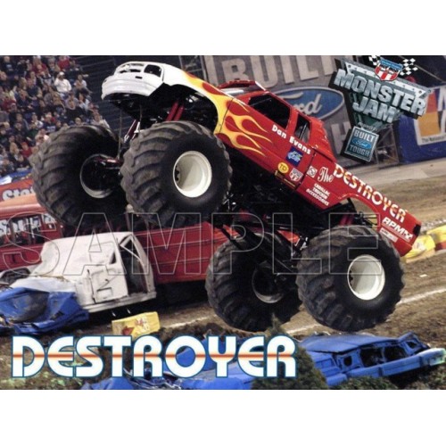  Monster Truck Destroyer T Shirt Iron on Transfer  Decal  ~#7 by www.topironons.com