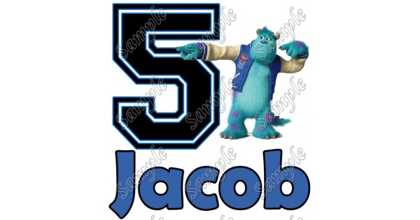 Monsters, Inc. Birthday Personalized Custom T Shirt ...