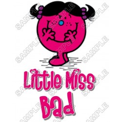 Mr Men and Little Miss Bad  T Shirt Iron on Transfer Decal ~#37