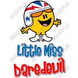 Mr Men and Little Miss Daredevil  T Shirt Iron on Transfer Decal ~#40