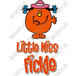 Mr Men and Little Miss Fickle  T Shirt Iron on Transfer Decal ~#41