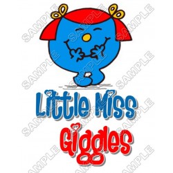 Mr Men and Little Miss Giggles  T Shirt Iron on Transfer Decal ~#42