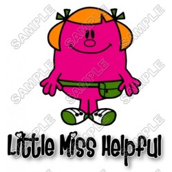 Mr Men and Little Miss Helpful T Shirt Iron on Transfer Decal ~#34