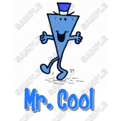Mr Men and Little Miss Mr. Cool  T Shirt Iron on Transfer Decal ~#15
