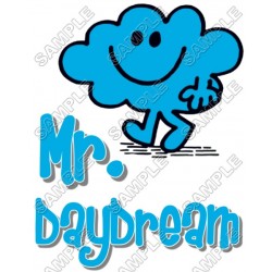 Mr Men and Little Miss Mr. Daydream T Shirt Iron on Transfer Decal ~#12