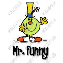 Mr Men and Little Miss Mr. Funny  T Shirt Iron on Transfer Decal ~#10