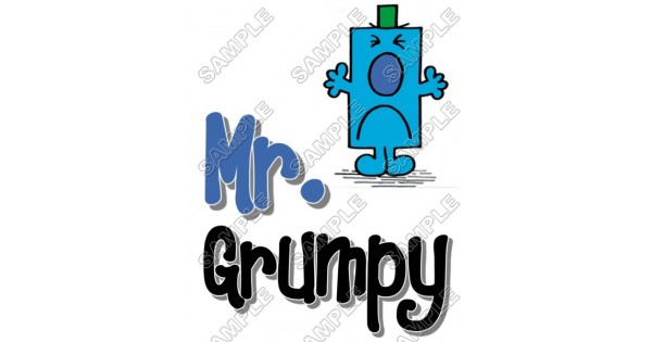 Mr Men and Little Miss Mr. Grumpy T Shirt Iron on Transfer ...