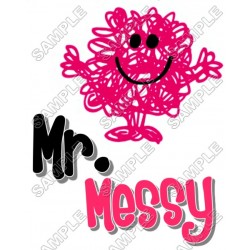 Mr Men and Little Miss Mr. Messy T Shirt Iron on Transfer Decal ~#17