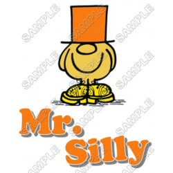 Mr Men and Little Miss Mr. Silly  T Shirt Iron on Transfer Decal ~#23