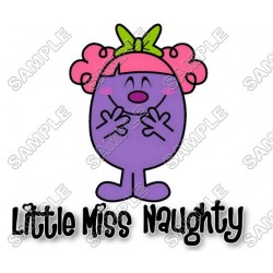 Mr Men and Little Miss Naughty T Shirt Iron on Transfer Decal ~#48