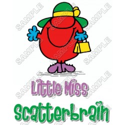 Mr Men and Little Miss Scatterbrain T Shirt Iron on Transfer Decal ~#56
