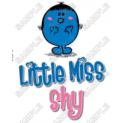 Mr Men and Little Miss Shy T Shirt Iron on Transfer Decal ~#43