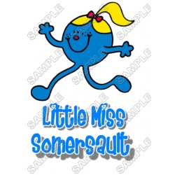 Mr Men and Little Miss Somersault T Shirt Iron on Transfer Decal ~#55