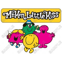 Mr Men and Little Miss  T Shirt Iron on Transfer Decal ~#13