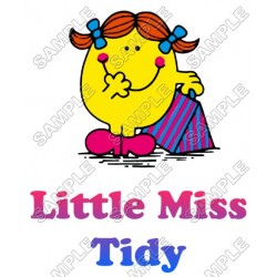 Mr Men and Little Miss Tidy  T Shirt Iron on Transfer Decal ~#44
