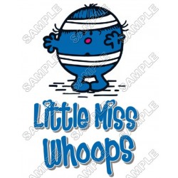 Mr Men and Little Miss Whoops T Shirt Iron on Transfer Decal ~#47