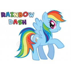 My Little Pony  Rainbow Dash T Shirt Iron on Transfer Decal ~#1