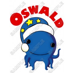 Oswald the Octopus Christmas  Santa  T Shirt Iron on Transfer Decal ~#3