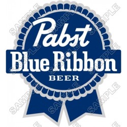 Pabst Blue Ribbon T Shirt Iron on Transfer Decal ~#1