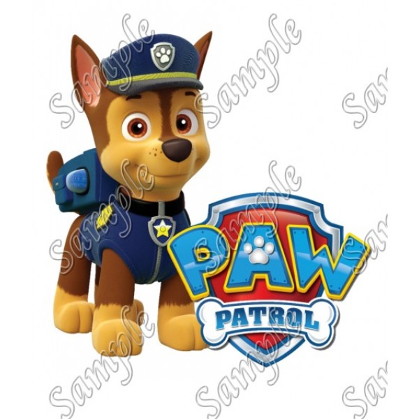 Personalized Paw Patrol Iron On Transfer 5"x5.25" For LIGHT Fabrics 