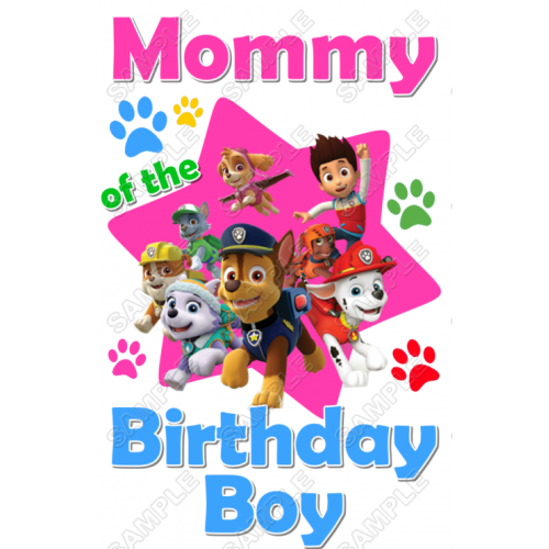  Paw Patrol  Pink Birthday Custom Personalized  Iron on Transfer ~#22 by www.topironons.com