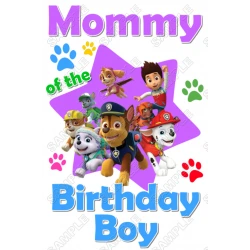 Paw Patrol  Purple  Birthday Custom Personalized  Iron on Transfer ~#23