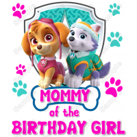 Download Paw Patrol Skye Everest Birthday Custom Personalized