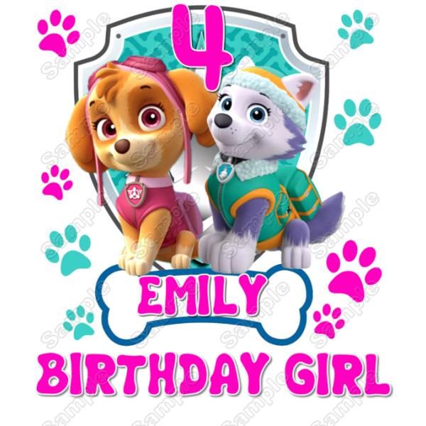 Paw Patrol Skye Everest Birthday Custom Personalized