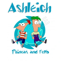 Phineas and Ferb Personalized  Custom  T Shirt Iron on Transfer Decal ~#117