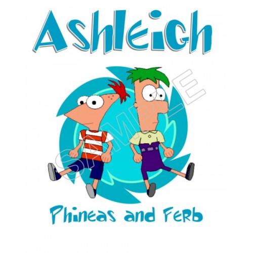  Phineas and Ferb Personalized  Custom  T Shirt Iron on Transfer Decal ~#117 by www.topironons.com