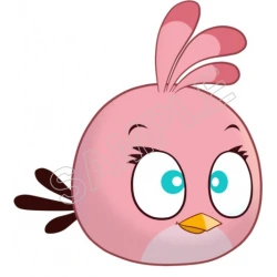 Pink Angry Bird   T Shirt Iron on Transfer  Decal  ~#72