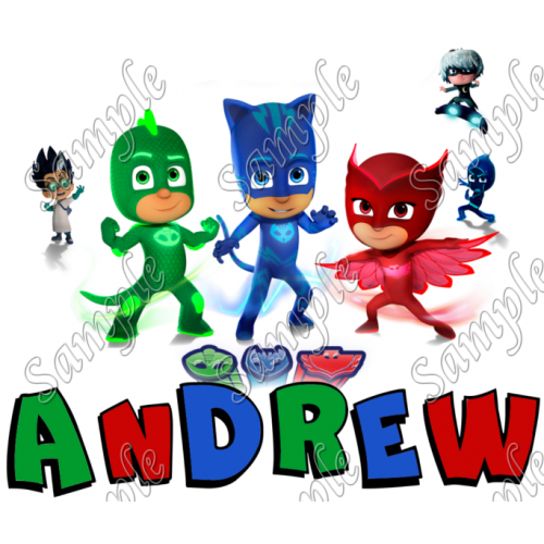  PJ Masks Personalized  Iron on Transfer  ~#1 by www.topironons.com