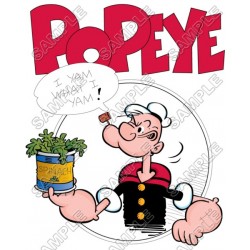 Popeye  T Shirt Iron on Transfer Decal ~#10
