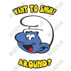 Smurf  T Shirt Iron on Transfer Decal ~#14